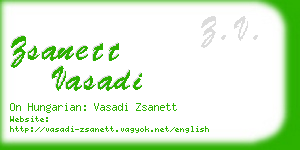 zsanett vasadi business card